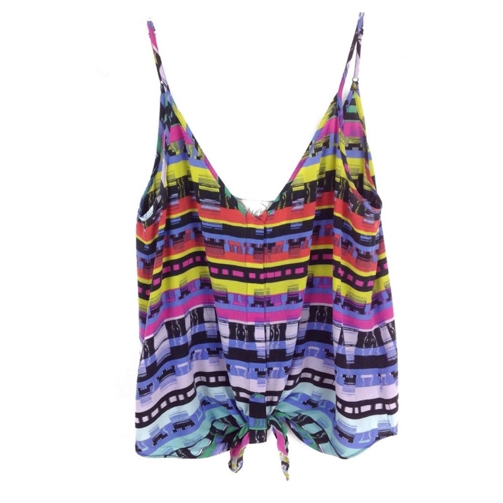 Rory Beca Holika Silk Tie Front 100% Cami Blouse